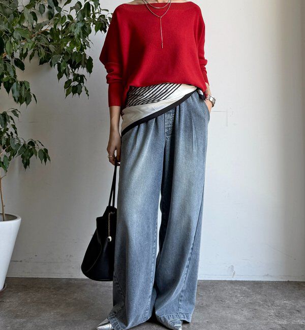  「ボートネックプルオーバー」|ニット・セーター|