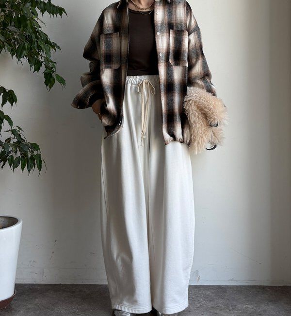  「起毛チェックドロストシャツ」|シャツ・ブラウス|