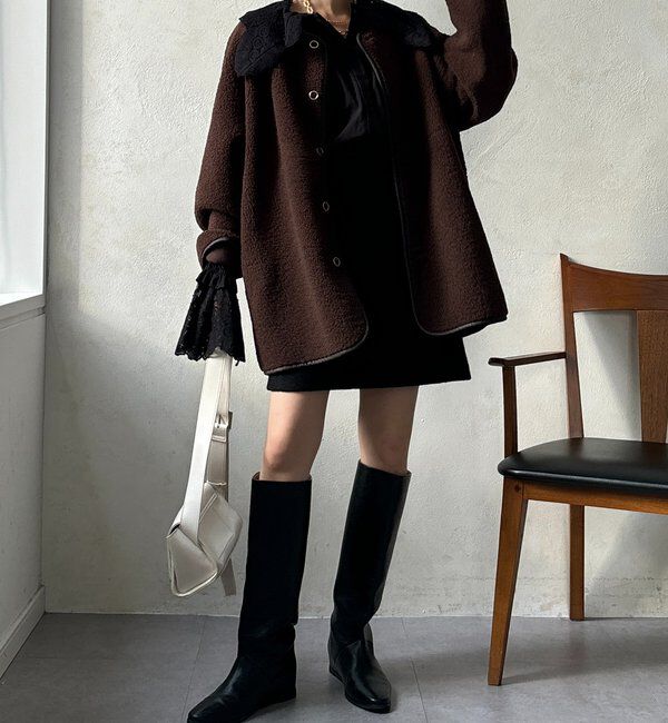  「リバーシブルボアコート」|その他|