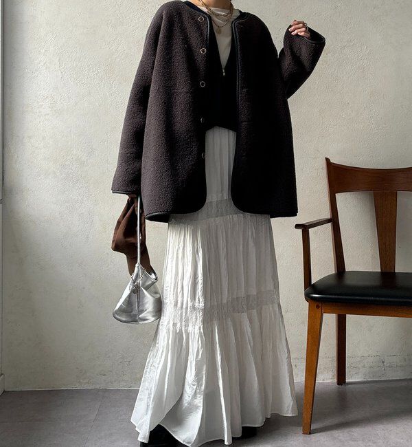  「リバーシブルボアコート」|その他|