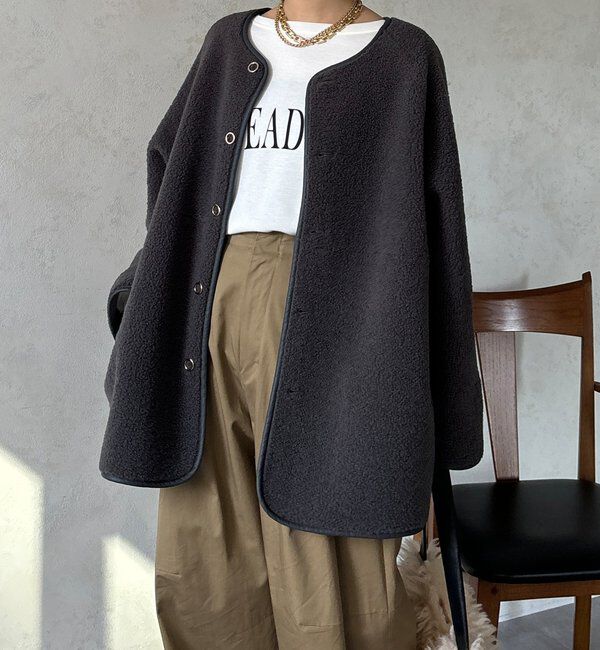  「リバーシブルボアコート」|その他|