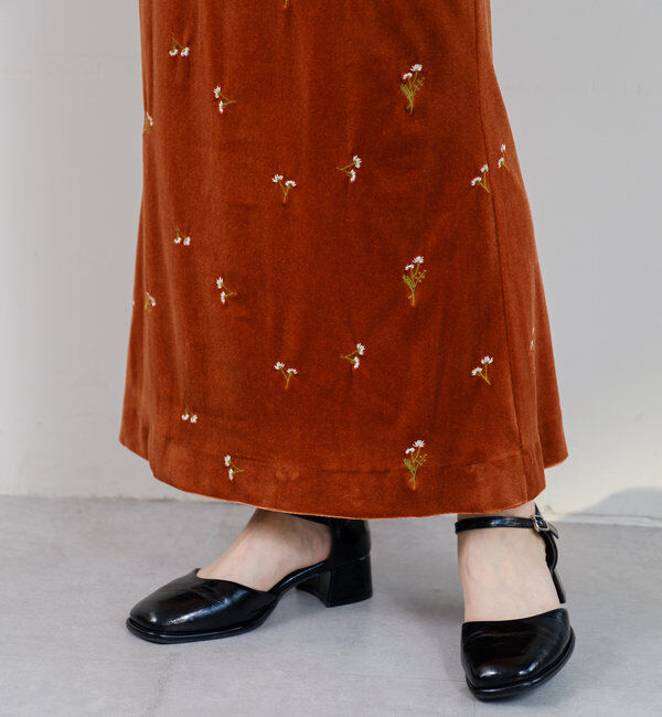  「【オケージョンドレス/結婚式】velour bell sleeve dress」|ドレス|