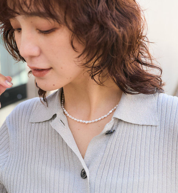  「【R.good(アールドットグッド)】パールショートネックレス」|リング|