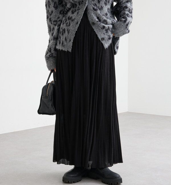  「【上品な印象に】シアーフライスギャザースカート」|スカート|