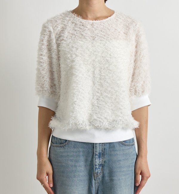  「【着映え】リブ付きフリンジブラウス」|シャツ・ブラウス|