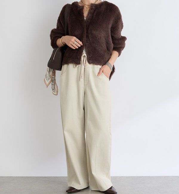  「【キャッチーなデザイン】スウェットドッキングデニム」|デニム|