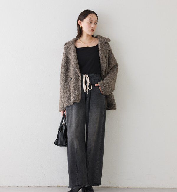  「【キャッチーなデザイン】スウェットドッキングデニム」|デニム|