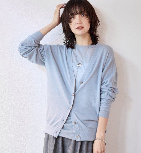  「【MYSELFbyRD（マイセルフバイリヴドロワ）】ニットカーディガン」|カーディガン|