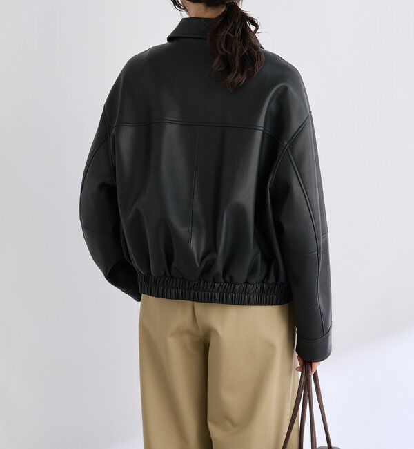  「【洗練された着こなしに】合皮ブルゾン」|ブルゾン・スタジャン|