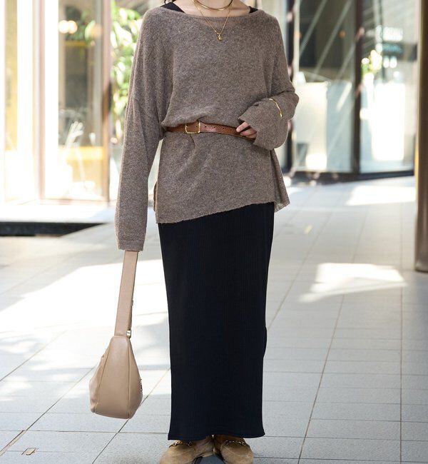  「【リニューアル】2wayスパングルシアーニット」|ニット・セーター|