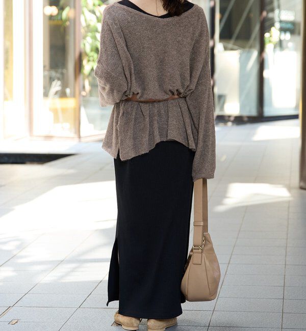  「【リニューアル】2wayスパングルシアーニット」|ニット・セーター|