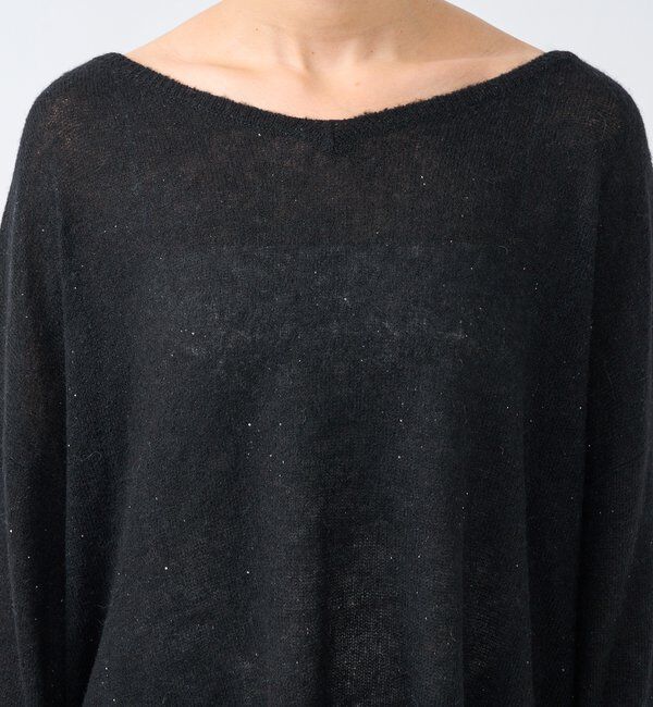  「【リニューアル】2wayスパングルシアーニット」|ニット・セーター|