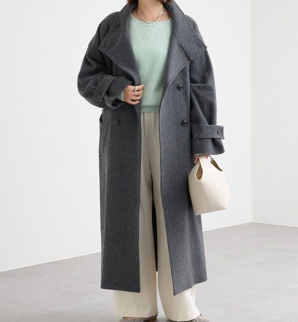  「【着映え】スタンドネックベルテッドコート」|その他|