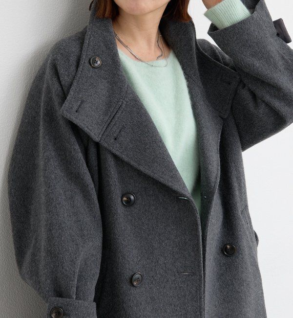  「【着映え】スタンドネックベルテッドコート」|その他|