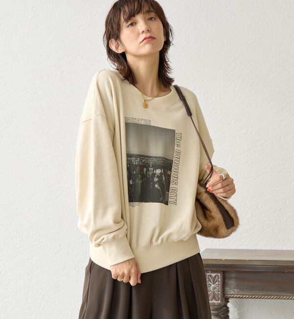  「【大人カジュアルに】2wayPhotoスウェット」|Tシャツ・カットソー|