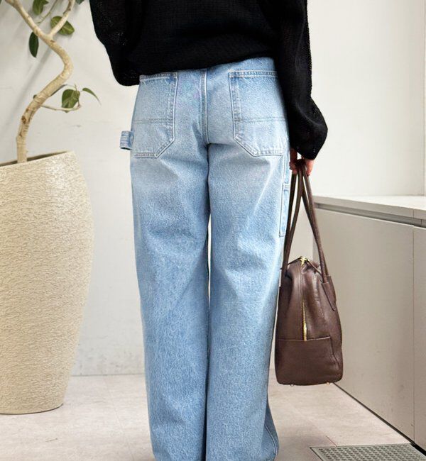  「【MONN.:.(モン)】ルーズペインターデニム」|デニム|