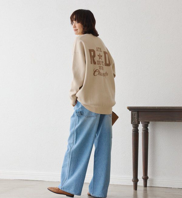  「【バックロゴが目を惹く】アスレチックロゴニット」|ニット・セーター|