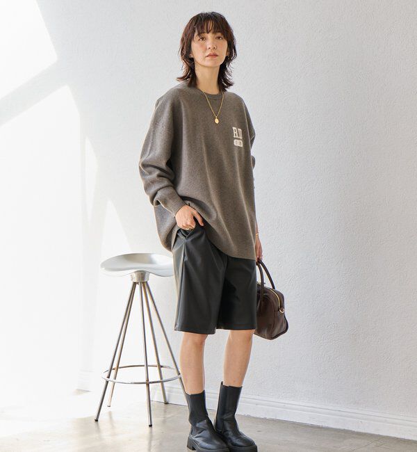  「【バックロゴが目を惹く】アスレチックロゴニット」|ニット・セーター|