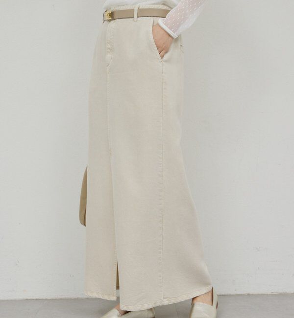  「【セットアップ対応】リヨセルスリットスカート」|スカート|