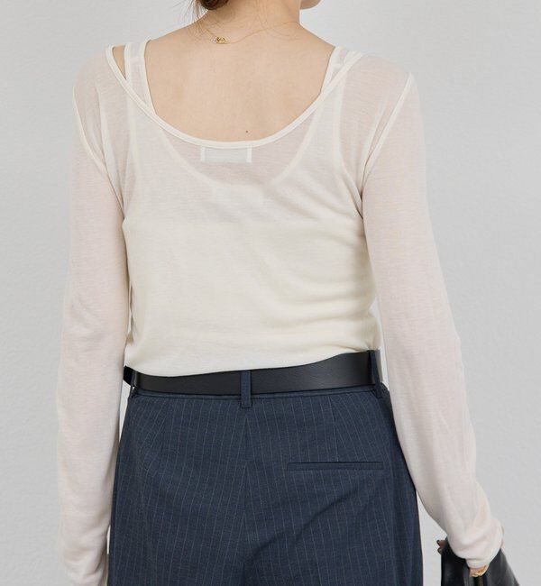  「シアーレイヤードカットソー」|Tシャツ・カットソー|