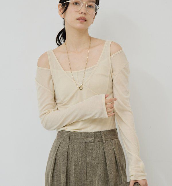  「シアーレイヤードカットソー」|Tシャツ・カットソー|