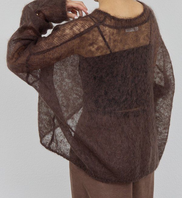  「モヘヤリングシアーニット」|ニット・セーター|