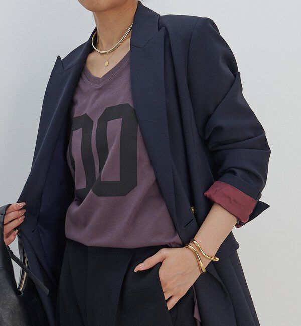  「ナンバーTee」|Tシャツ・カットソー|チャコールグレー