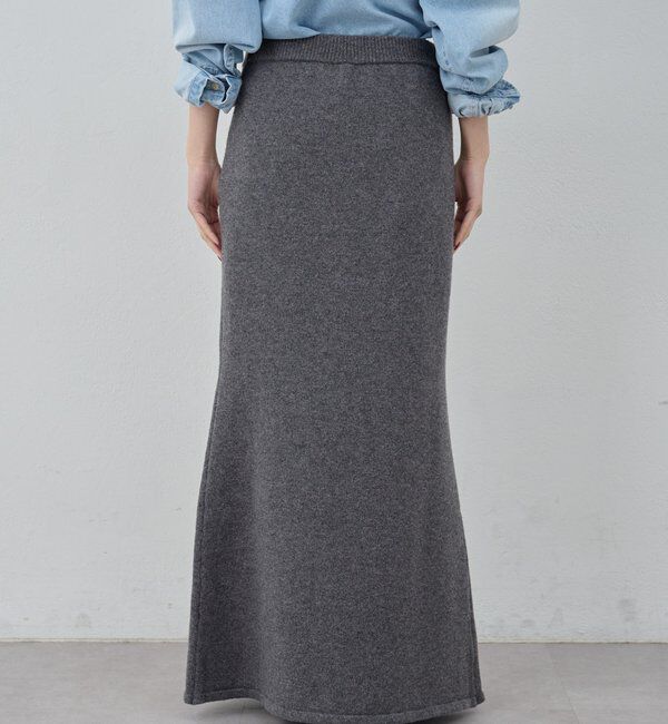  「【セットアップ対応】【手洗い可】メリノウールニットスカート」|スカート|
