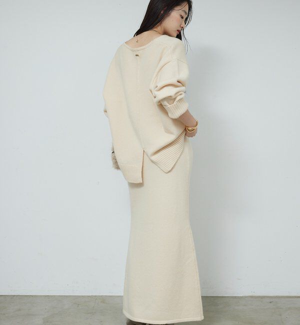  「【冬のお助けニット】メリノウールVニット」|ニット・セーター|