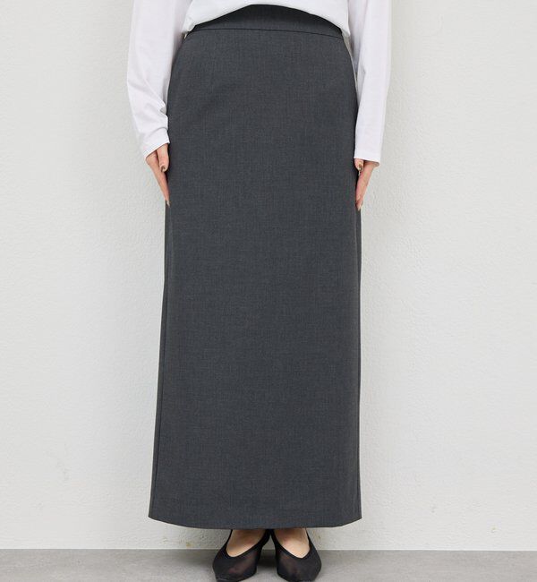  「【セットアップ対応】梳毛ストレッチタイトスカート」|スカート|