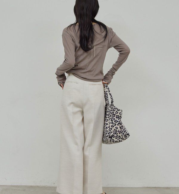  「【セットアップ対応】ダブルクロスワイドパンツ」|チノ|