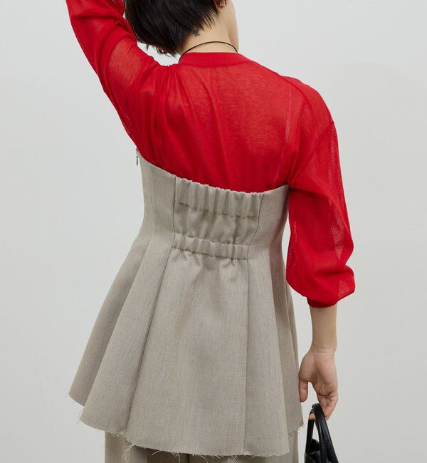  「【セットアップ対応】ダブルクロスビスチェ」|シャツ・ブラウス|