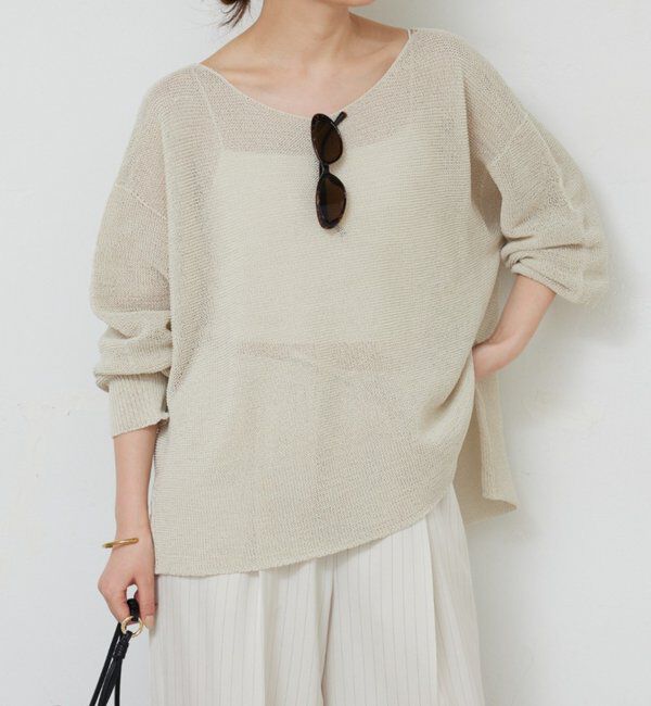  「ペーパーヤーンメッシュニット」|ニット・セーター|