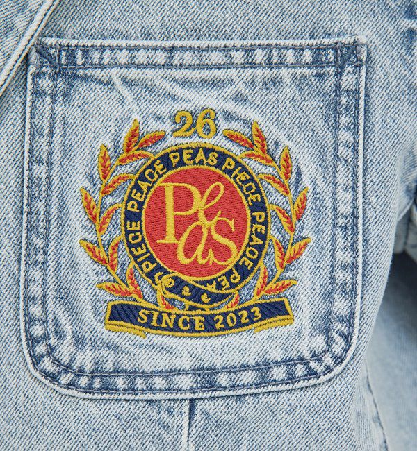  「【PEAS】【セットアップ対応】デニムブレザー」|デニムジャケット|