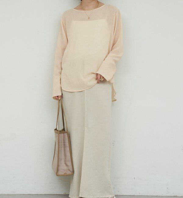  「【手洗い可】ラウンドTガーゼブラウス」|シャツ・ブラウス|