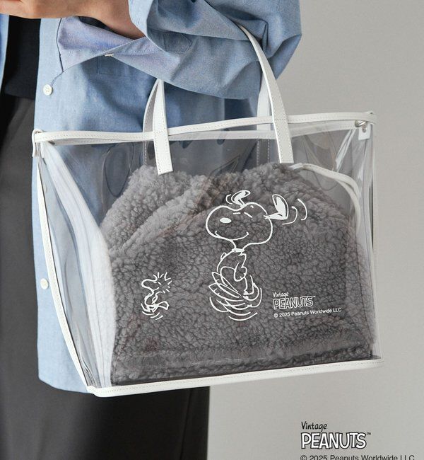  「【再値下げ】《PEANUTS&times;russetコラボ》クリアトート&times;巾着セットバッグ」|トートバッグ|グレーその他1
