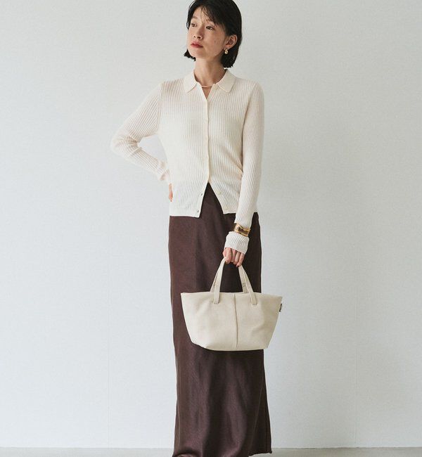  「【再値下げ】レザーダブルハンドルミニトートバッグ」|トートバッグ|