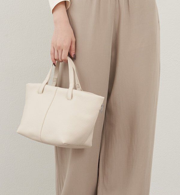  「【再値下げ】レザーダブルハンドルミニトートバッグ」|トートバッグ|