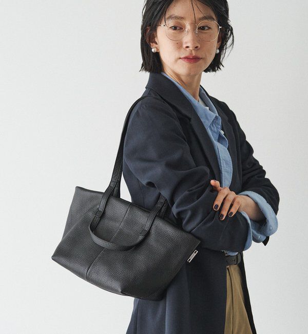  「【再値下げ】レザーダブルハンドルミニトートバッグ」|トートバッグ|