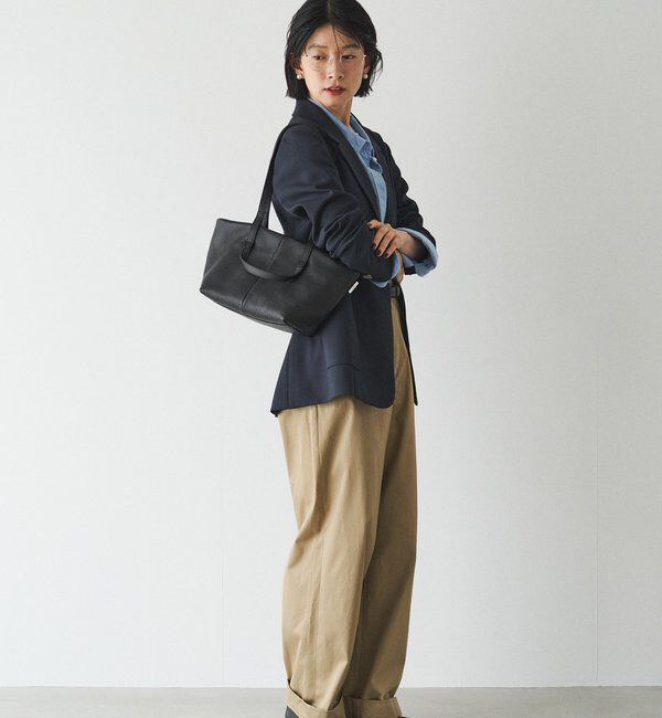  「【再値下げ】レザーダブルハンドルミニトートバッグ」|トートバッグ|