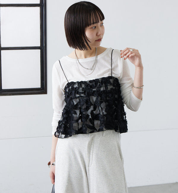  「シアーリーフビスチェ」|シャツ・ブラウス|