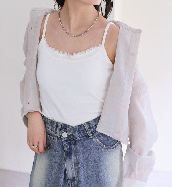  「パット付きレイヤードキャミソール」|キャミソール|