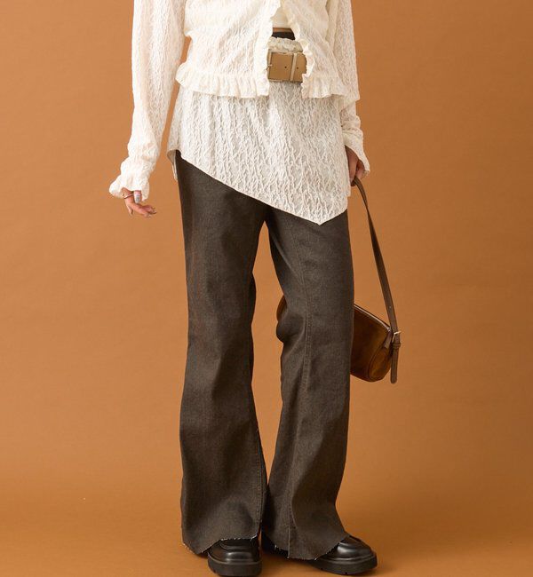  「スリットフレアデニム」|デニム|