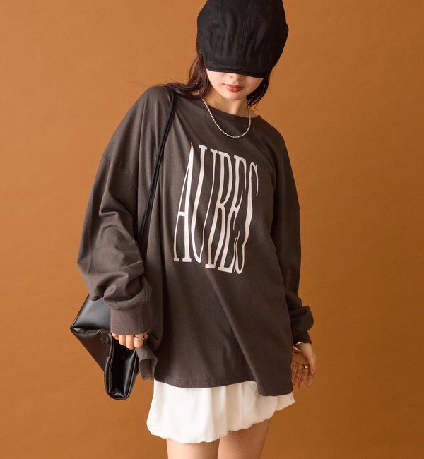 「BIGロゴロングTシャツ」|Tシャツ・カットソー|