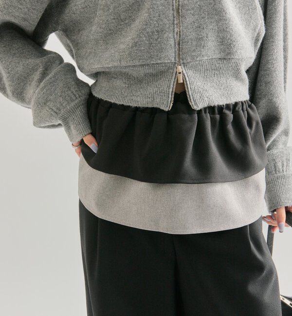  「レイヤードベルト」|ベルト|グレー