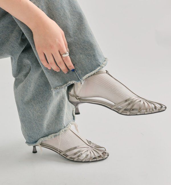  「シャイニーミュール」|パンプス|