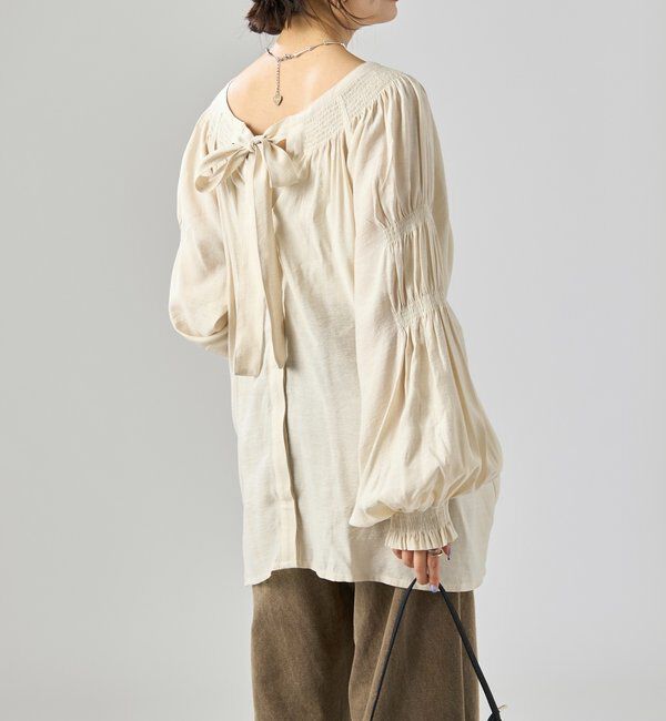  「ボウタイスキッパーブラウス」|シャツ・ブラウス|