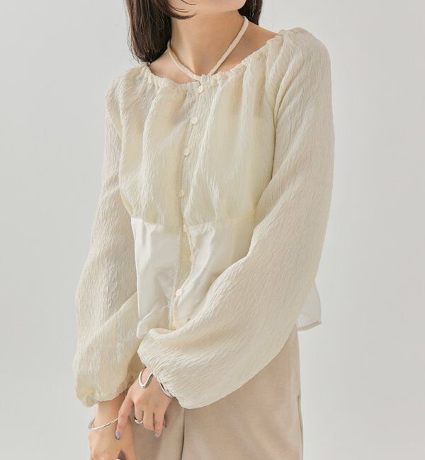  「シアーコルセットブラウス」|シャツ・ブラウス|