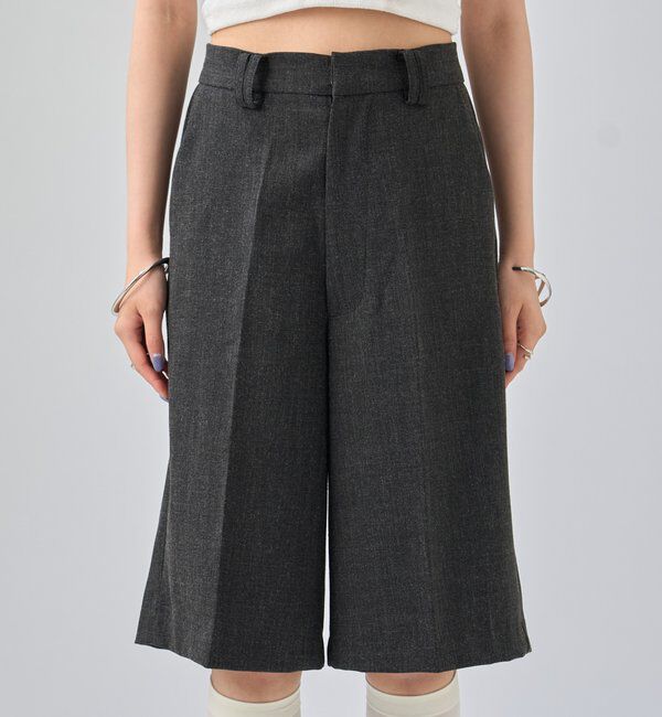  「ウールライクハーフパンツ」|チノ|