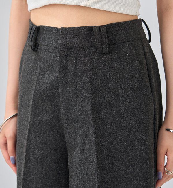  「ウールライクハーフパンツ」|チノ|